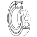 NSK 7308BW 内径*外径*宽40*90*23mm 单列角接触球轴承