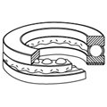 SKF 51106 内径*外径*宽度30*47*11mm 单向推力球轴承
