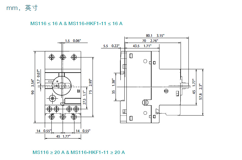 ABB MS165型52.0-65.0A电动机保护用断路器