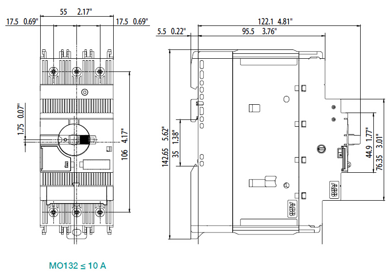 ABB MS165型52.0-65.0A电动机保护用断路器