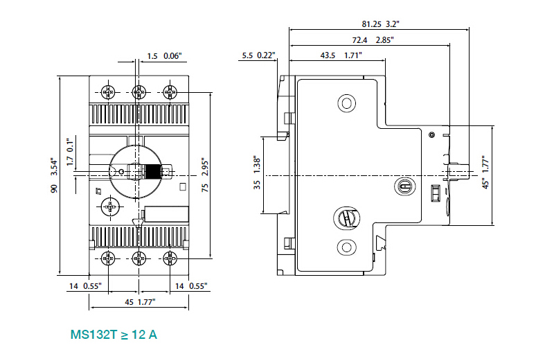 ABB MS165型52.0-65.0A电动机保护用断路器