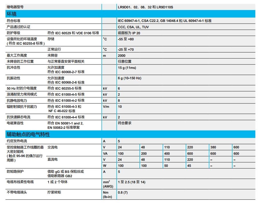 施耐德 国产TeSys D系列 LRD3357C 整定电流37-50A 热过载继电器