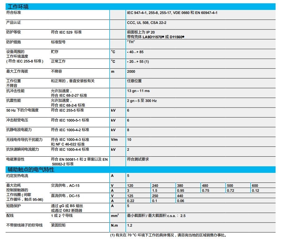 施耐德 国产TeSys D系列 LRD3357C 整定电流37-50A 热过载继电器